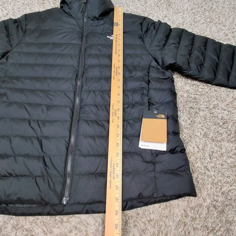 NEW The North Face Minoqua Down Jacket Mens Large Black 600 Fill Full Zip Puffer